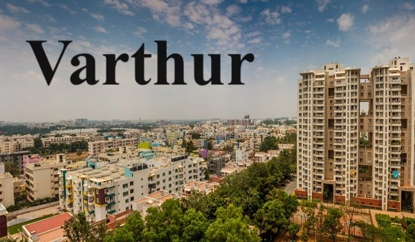 Main road linking Sarjapur Road with Varthur through residential areas